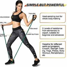 Exercise Resistance Bands With Handles, Comfortable and Non-Slip Handles With Do - £11.85 GBP