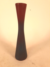 Mid Century Modern Van Briggle Art Pottery Bud Vase, Mulberry/Blue, 9&quot; Tall - £36.14 GBP