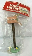 Vintage Midwest Christmas Ornament Wood Mailbox Bunny Chick Eggs 4&quot; Taiwan  - $11.00