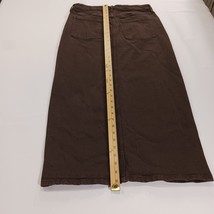 Gap Icon Skirt Maxi Womens Brown Denim Split Front Boho Retro Preppy Size 8 Tall image 6