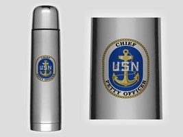 NAVY CHIEF PETTY OFFICER CPO 25 OZ THERMOS - £31.44 GBP