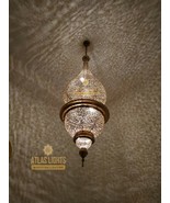 Superb Large Moroccan Brass Chandelie Antique Brass Gorgeous Pendant - £1,708.99 GBP