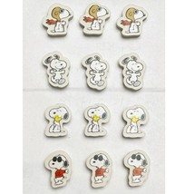 Peanuts Snoopy Set of (12) Erasers, (4) Designs, 2024,  NEW - $7.87