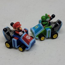 Yoshi Toy Figure Pull Back Car Nintendo 2014 Mario Kart DS Wii - £11.40 GBP