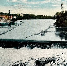 Falls Above Railroad Bridge Colby Postcard Waterville Maine c1900-20s DWS5B - $24.99