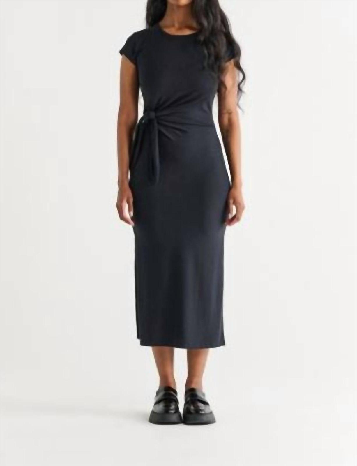 Dex Clothing Knotted Midi Dress Black - $47.00