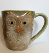 Owl Mug Elite Couture Sculpted 17 oz 4.5&quot; - £11.89 GBP