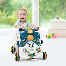 Baby Sit-To-Stand Walker 3In1 Ride-On Toy Music Lights Learning Activity... - £62.12 GBP