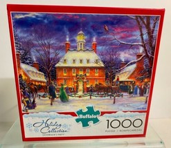 Buffalo Games 1000 piece puzzle Holiday Collection Governor’s Party Pre-... - $12.86