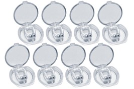 Silicone Clipple Magnetic Anti Snore Nose Clips Stop Snoring Device w/ Case 8 Pk - £6.28 GBP