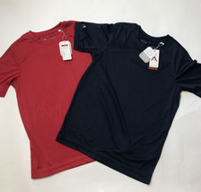 Nwt Lot Of 2 Antigua Youth Boys Short Sleeve Ace Tee Upf 25 Sun Protect Sz Large - $17.77