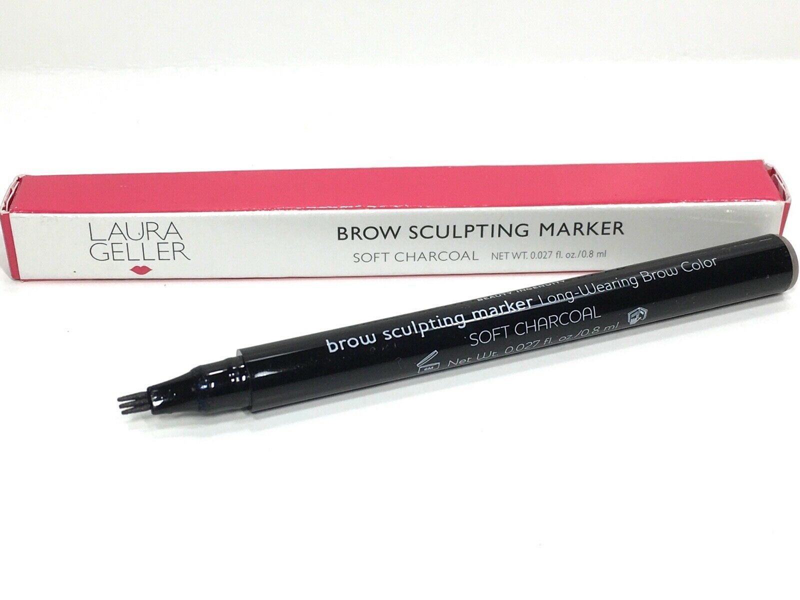 Primary image for Laura Geller Long-Wearing Brow Sculpting Marker *Soft Charcoal* NIB Tri-Tip