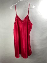 Bentley Womens L Solid-Red Satin Cami Nightgown - Intimates Pajama Top - £15.68 GBP