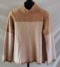 NWT Ann Taylor Brown &amp; White Ski Sweater Size XL Wool Blend Womens - £19.77 GBP