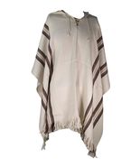 100% Baby Alpaca Men&#39;s Fair Trade Poncho jumper wool cloak cape Jacket G... - £145.78 GBP