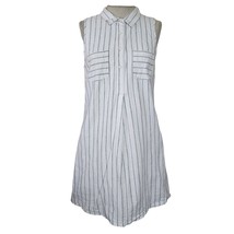 BCBGeneration White Striped Sleeveless Dress Size Small - £19.39 GBP