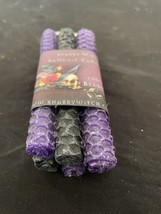 Samhain Black and Purple Beeswax Intention Candles NEW - £10.45 GBP