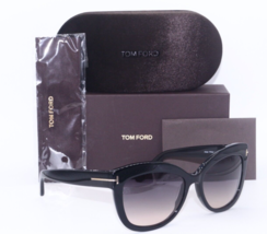 NEW TOM FORD TF 524 01B ALISTAIR BLACK GREY LENS AUTHENTIC SUNGLASSES 56-16 - £298.95 GBP