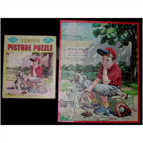 Vintage Warren Built Rite 100 Piece Troubled Pals Junior Puzzle - Complete - $10.00