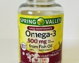 Spring Valley Omega-3 500 mg Fish Oil Lemon - 120 Softgels - Exp 4/30/2025 - £12.65 GBP