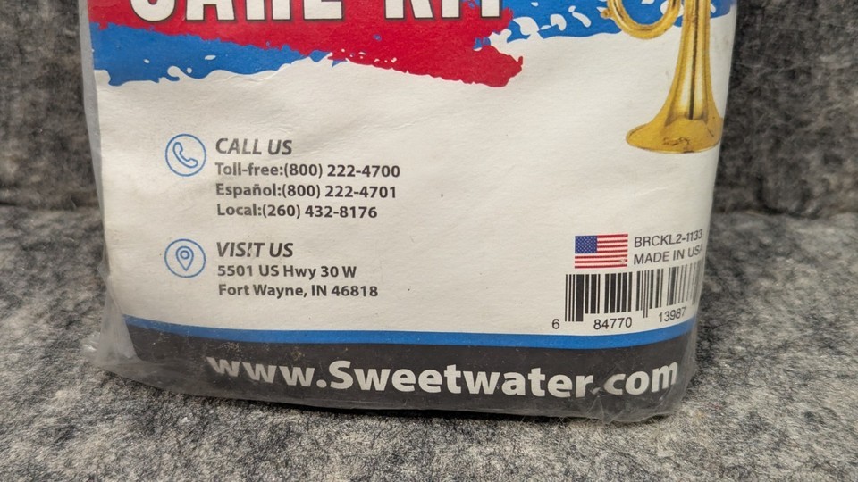 Sweetwater Trumpet Care Kit - Valve Oil, Tuning Slide Grease, Cleaning Snake Item image 5