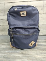 Steve Madden Backpack Navy Blue Organizer Pockets Plaid Interior Padded ... - $20.79