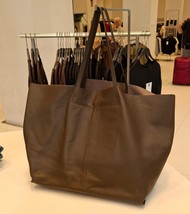 ZARA BNWT 2025. BROWN LEATHER MAXI TOTE BAG POCKET. 6055/610/700 - €225,95 EUR