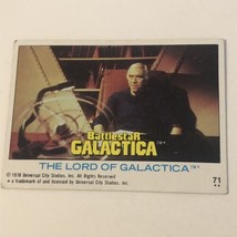 BattleStar Galactica Trading Card 1978 Vintage #71 Lorne Greene - £1.57 GBP