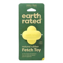 earth Rated Dog Fetch Toy Yellow Rubber Medium - £7.82 GBP