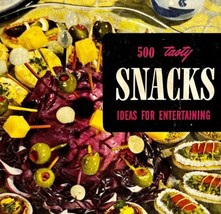 1953 500 Snacks Entertaining Cookbook Booklet Culinary Arts Institute Vintage PB - £16.71 GBP