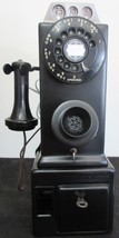 Automatic Electric Pay Telephone 3 Coin Slot 1930's Black Fully Restored #2 - £1,167.74 GBP