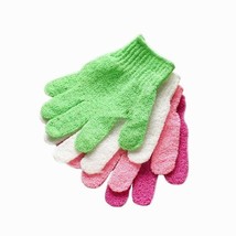 4 Pack Exfoliation Spa Bath Scrub Gloves Shower Gloves Soap For Men And ... - £5.82 GBP