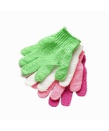 4 Pack Exfoliation Spa Bath Scrub Gloves Shower Gloves Soap For Men And ... - £5.80 GBP
