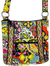 Vera Bradley Hipster Katalina Pink Crossbody Bag Floral Cotton Zippered ... - $656.16 MXN