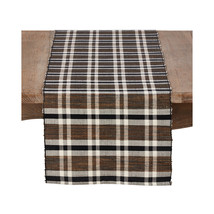 SARO 16 x 72 in. Olivia Rectangle Water Hyacinth Table Runner with Plaid... - €41,52 EUR
