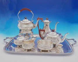 Adie Brothers English Sterling Silver Tea Set 7pc w/Tray George II Style (#3418) - £3,873.31 GBP
