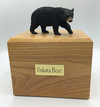 Black Bear Figurine Wildlife Cremation Urn Available in 3 Diff. Colors &amp;... - £133.39 GBP+