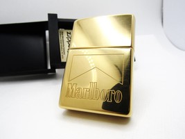 Marlboro Solid Brass 1999 Zippo Mint Rare - £252.60 GBP