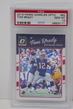 Authenticity Guarantee 
2016 Panini Donruss Optic #62 Tom Brady Patriots  PSA 10 - £314.64 GBP