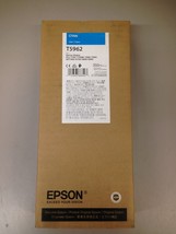 Genuine OEM SEALED Epson T5962 Cyan 350ml Ink Cartridge Exp 2021 - $29.01