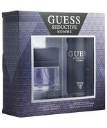 GUESS SEDUCTIVE HOMME EDT SPRAY 1.7 OZ &amp; DEODORANT BODY SPRAY 6 OZ MEN b... - $37.95