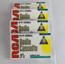 Audio Cassette 4 Pack RCA 90 Minutes Normal Bias, Sealed - £11.80 GBP