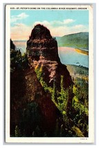 St Peter&#39;s Dome Columbia River Highway Oregon OR Linen Postcard G18 - $2.48