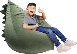 Dinosaurs Bean Bag Chair Stuffed Animal Toy Storage Bag For Kids,, Cover... - $719.92 MXN