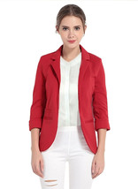 AU Womens Pink Blazer Size 10 12 14 Office Jacket Slim Fit Long Sleeve R... - $34.99