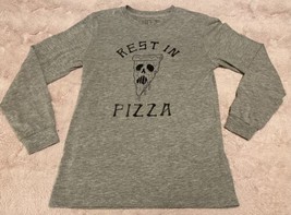 graphic long sleeve t shirt Rest In Pizza Small - $13.09