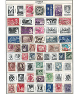 AUSTRALIA 1953-1968 Very Fine &amp; Fine Used Stamps Hinged/ Glued on List: ... - $2.55