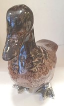 Tilnar Art - Brown Duck - Height 13cm - Recycled Aluminium, Fair Trade - £21.40 GBP