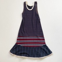 CourtneyCourtney Blue Girls Dress 7/8 Sleeveless Cotton Twirly Skirt Han... - £22.15 GBP