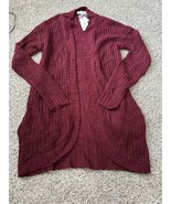 Ultra Flirt Womens Slouchy Long Sleeve Open Front Cardigan Size Medium B... - €22,62 EUR